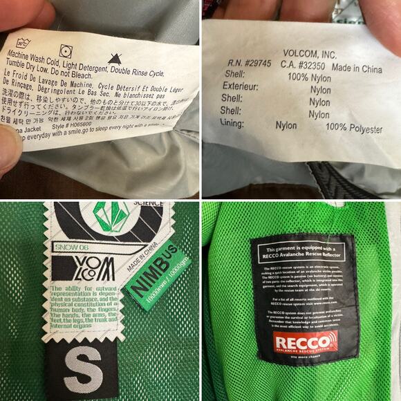 Volcom Women’s Snowboard Jacket & Pants Set Small Brown Y2K Vintage - Picture 5 of 15